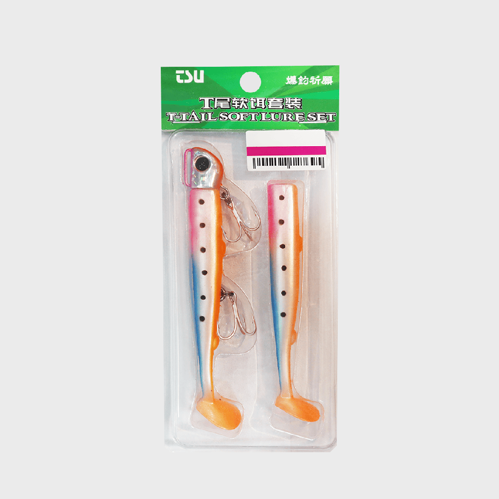 Vinilo Tsurinoya T-Tail Soft Lure Set-J 35G 11 CM