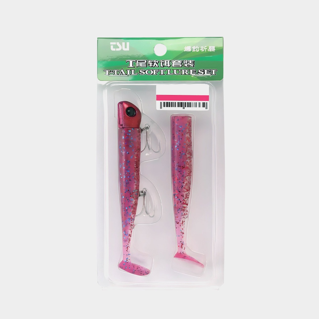 Vinilo Tsurinoya T-Tail Soft Lure Set 35-P g x 11 cm