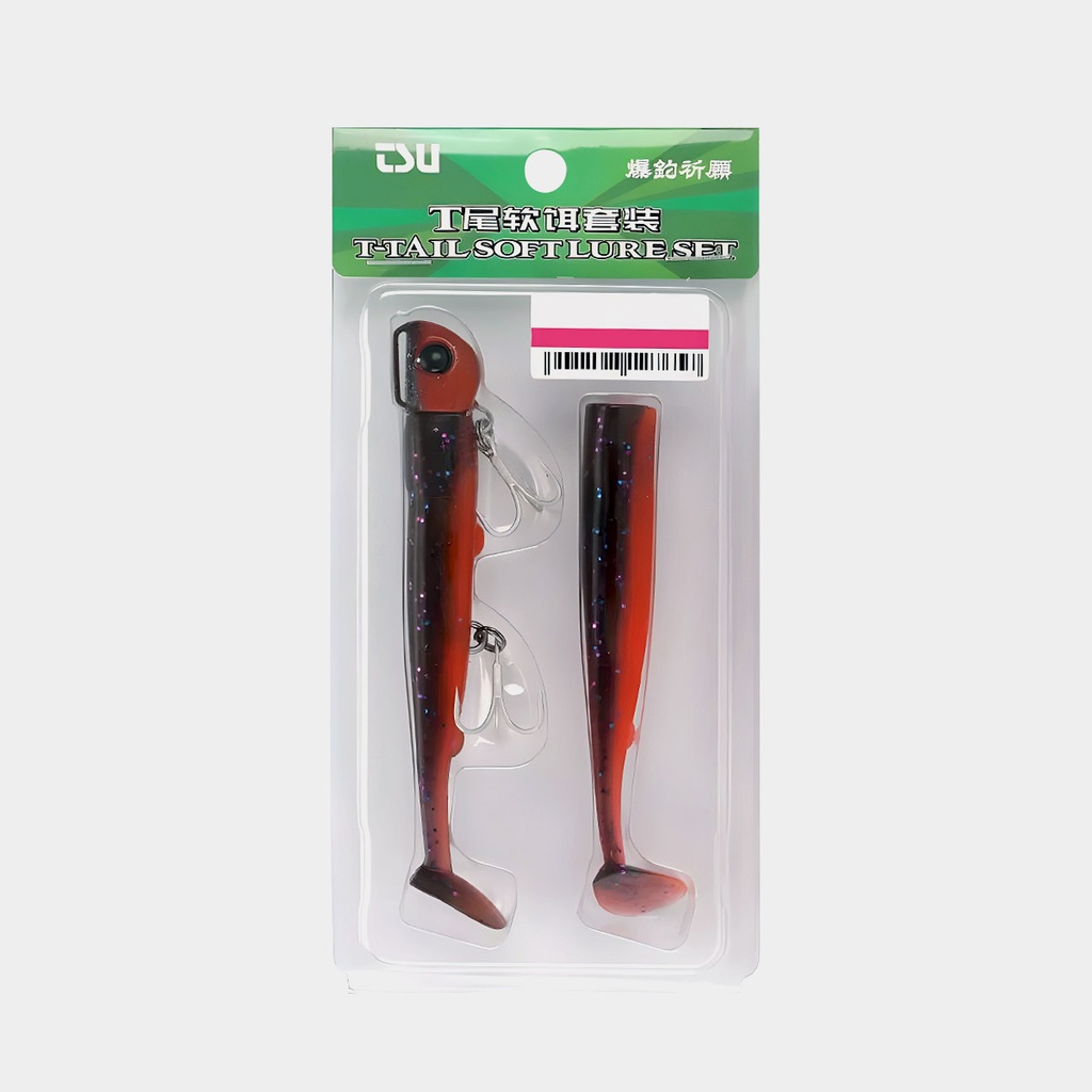 Vinilo Tsurinoya T - Tail Soft Lure Set - O 35g X 11 Cm