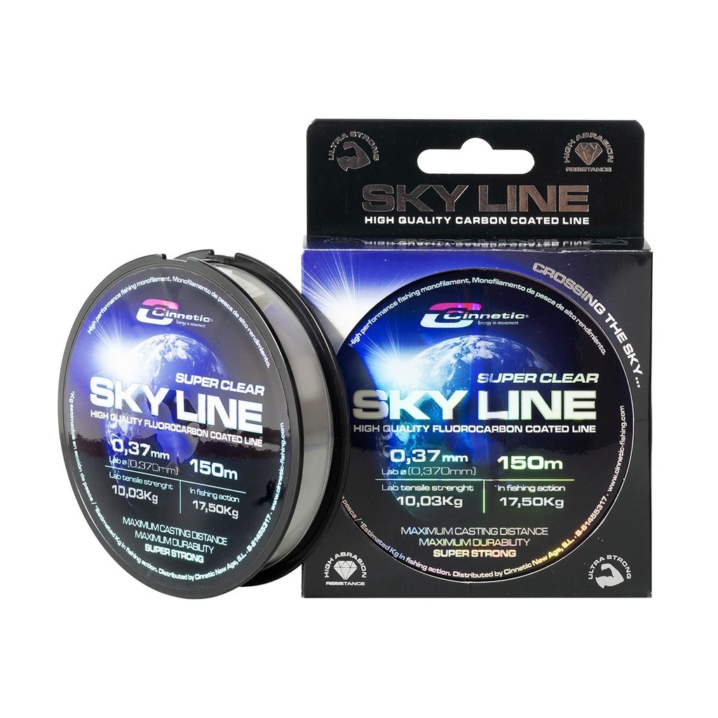 Monofilamento Cinnetic Sky Line Clear 150M - 0.37mm