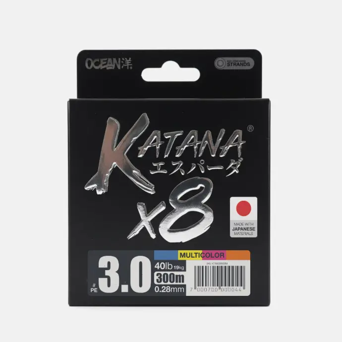 Multifilamento Ocean Katana 8X-Multicolor-0.28mm-300M