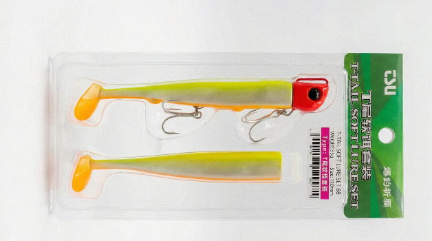 Vinilo Tsurinoya T-Tail Soft Lure Set 35 g x 11 cm / Color B8