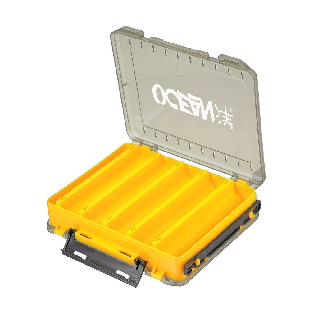Caja Señuelera Ocean M Double Side - 10 Pcs / Amarilla
