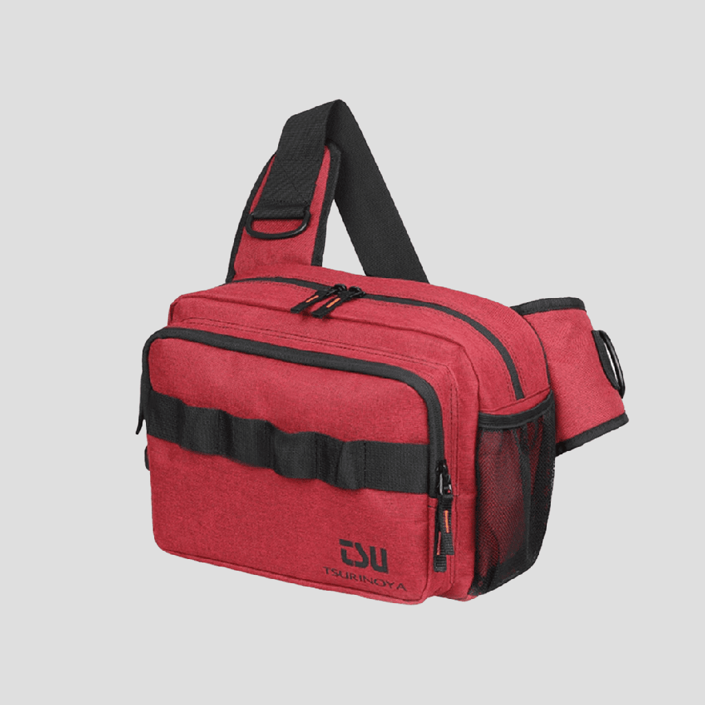 Mochila Portatil Tsurinoya Waist Bag - Red