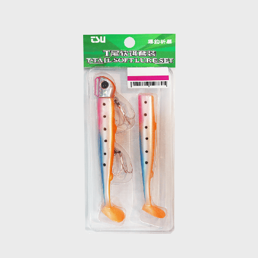 [TSU-SET-J] Vinilo Tsurinoya T-Tail Soft Lure Set-J 35G 11 CM