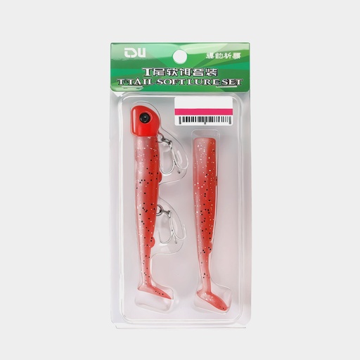 [TSU-SET-R] Vinilo Tsurinoya T-Tail Soft Lure Set-R 35 g x 11 cm