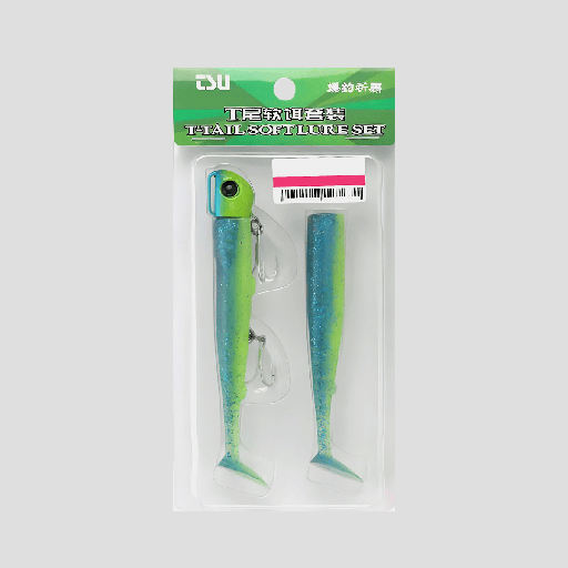 [TSU-SET-Q] Vinilo Tsurinoya T-Tail Soft Lure Set-Q 35 g x 11 cm