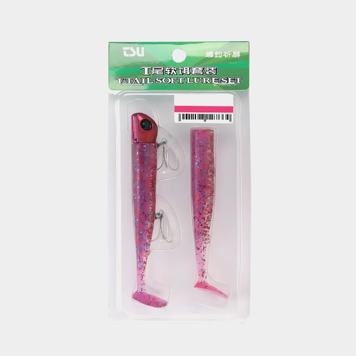 [TSU-SET-P] Vinilo Tsurinoya T-Tail Soft Lure Set 35-P g x 11 cm