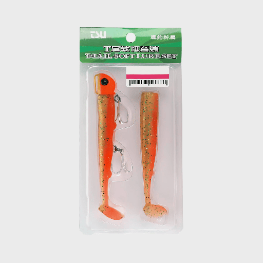 [TSU-SET-M] Vinilo Tsurinoya T-Tail Soft Lure Set-M 35 g x 11 cm