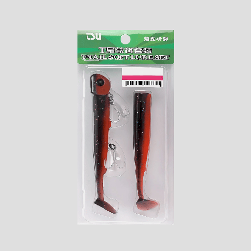 [TSU-SET-L] Vinilo Tsurinoya T-Tail Soft Lure Set-L 35 g x 11 cm