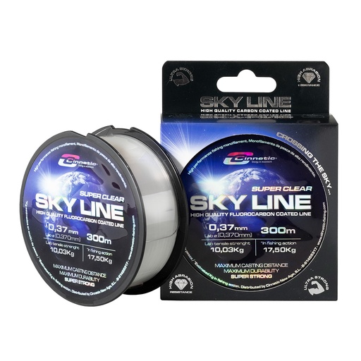 [330079] Monofilamento Cinnetic Sky Line Clear 300M - 0.33mm