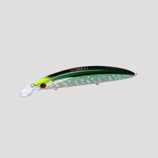 [HB-120S-GPE0018] Señuelo Ocean Hirame Bay 120 S - Green Pejerrey
