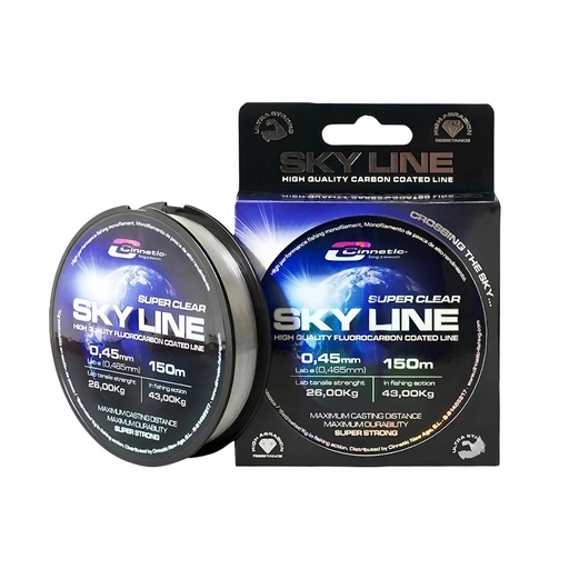 [330129] Monofilamento Cinnetic Sky Line Clear 0.45mm - 150 M