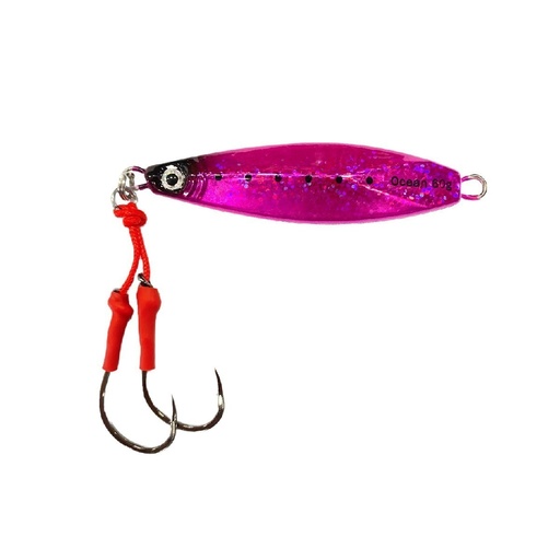 [JZK-SL60-HP] Jig Ocean Jizoku Slow 60 g / Holo Pink