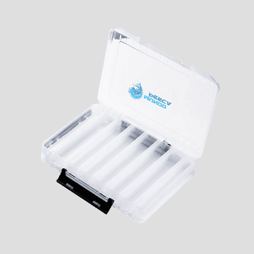 [CSE-ML-T14] Caja Señuelera Mundo Pesca L Double Side - 14 Pcs / Transparente